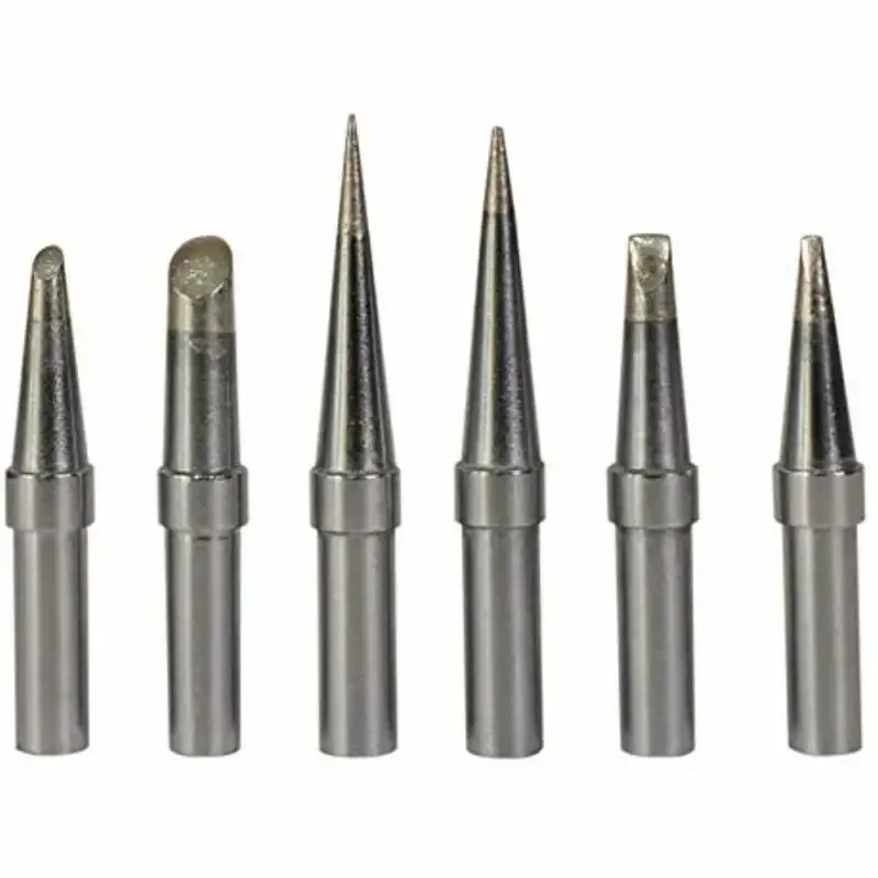 6Pcs/Set Soldering Iron Tips Replacement ET Soldering Iron Tips For Weller WE1010NA WESD51 WES50/51 PES50/51 LR21 Series Solder