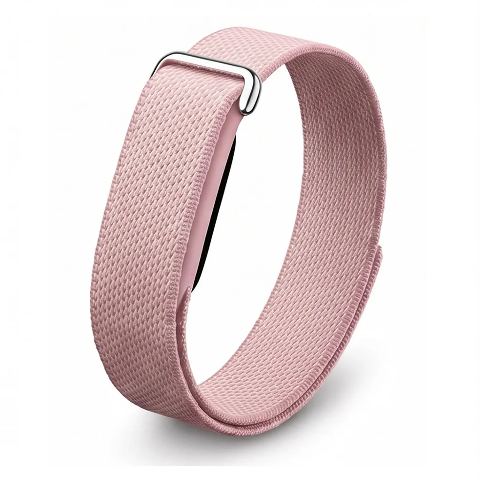 Nylon Geflochtenes Sport-Uhrenarmband für Google Fitbit Air Armband Schnelltrocknend Atmungsaktives Handgelenksband Zubehör für Männer Frauen