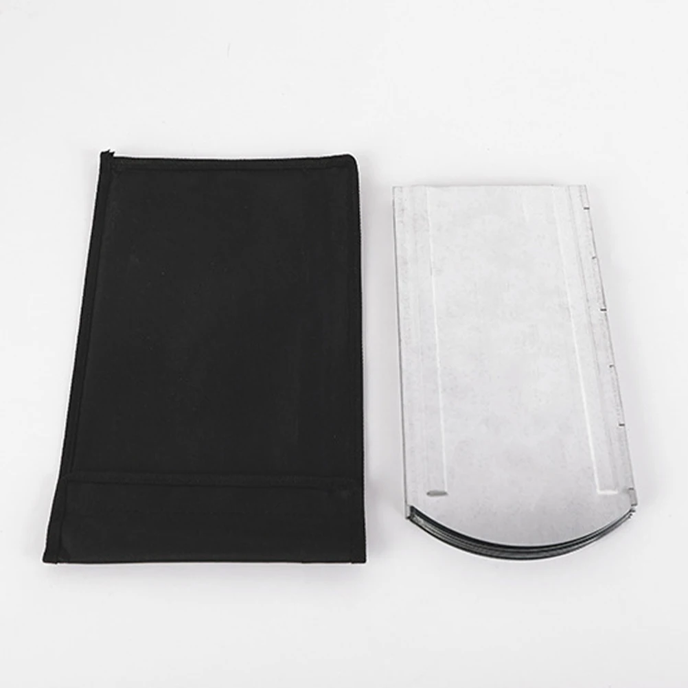 

8 Pieces Foldable Windproof Galvanized Sheet BBQ Windscreen 120x30cm Camping Anti Wind Tool Portable Outdoor Stove Accessory