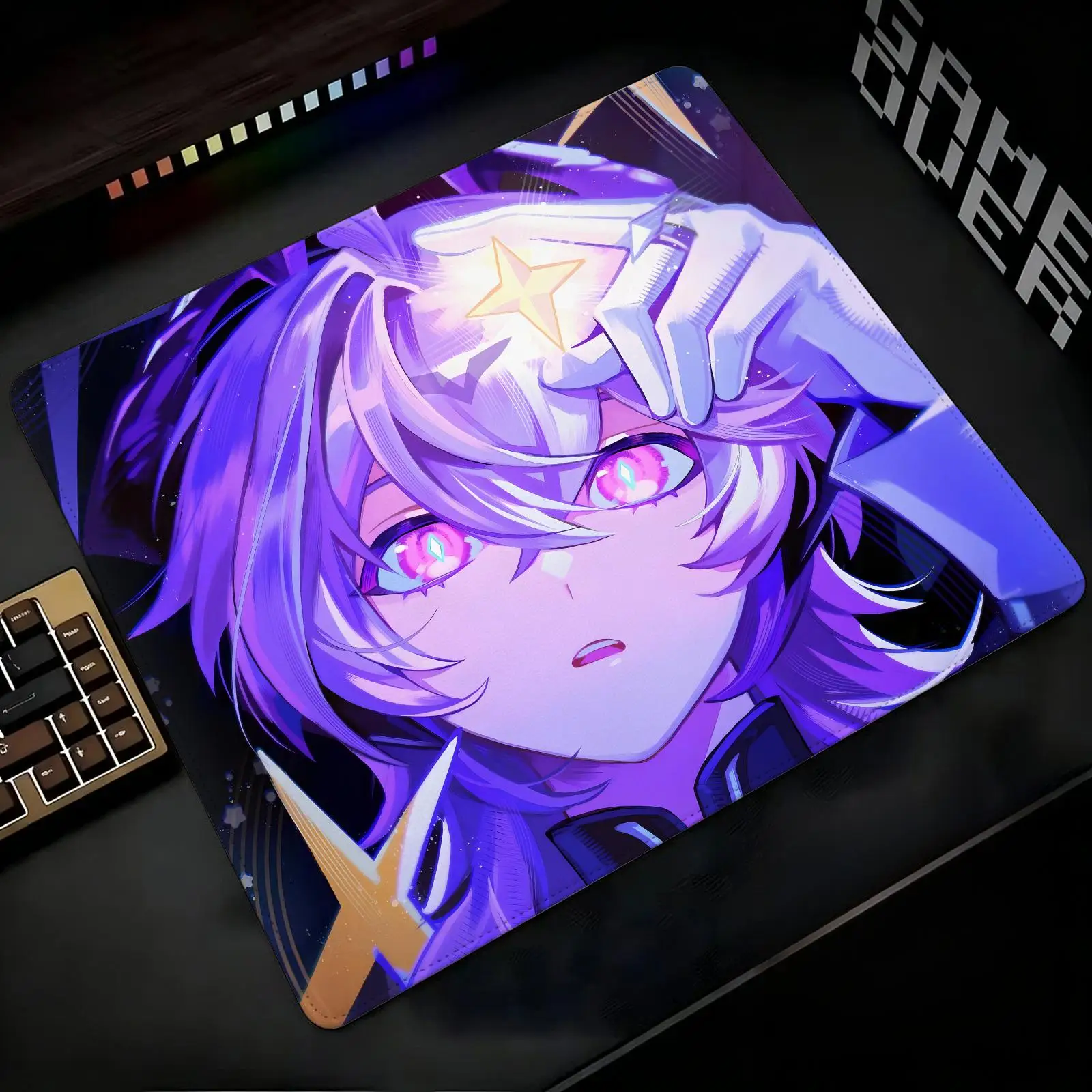 Mouse Pad Regular gaming mouse pad  Genshin impact Durin Office mouse pad Laptop desk mat Stitched edge S/M/L size mouse pad