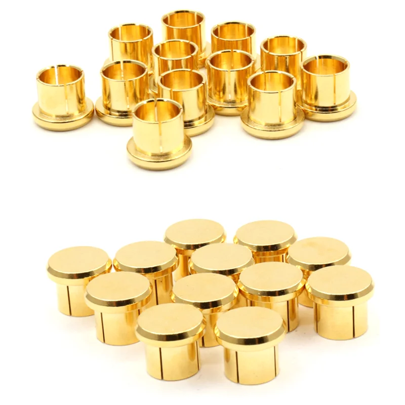 New 10pcs RCA Dust Caps Pure Copper Gold Plated or Rhodium Plated Audiophile Grade RCA Antioxidant Metal Protective Cover