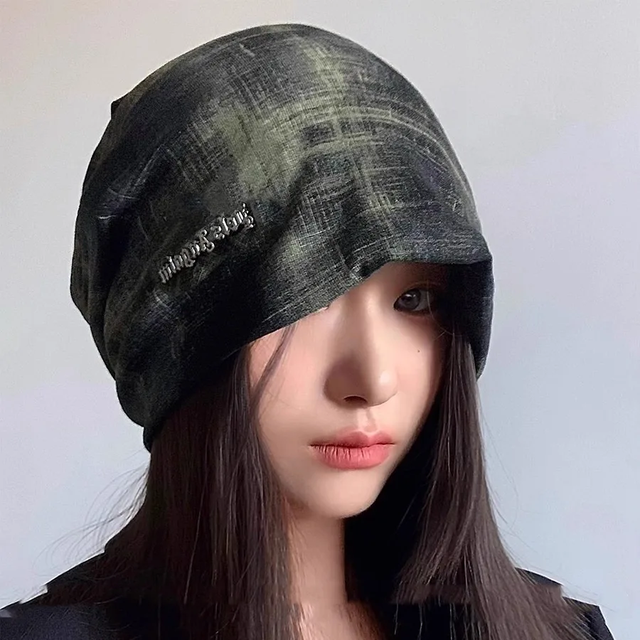 tie-dye-chapeu-de-inverno-feminino-cobertura-facial-thiened-street-sle-sem-aba-bone-de-algodao-poliester-quente-chapeu-de-protecao-de-ouvido