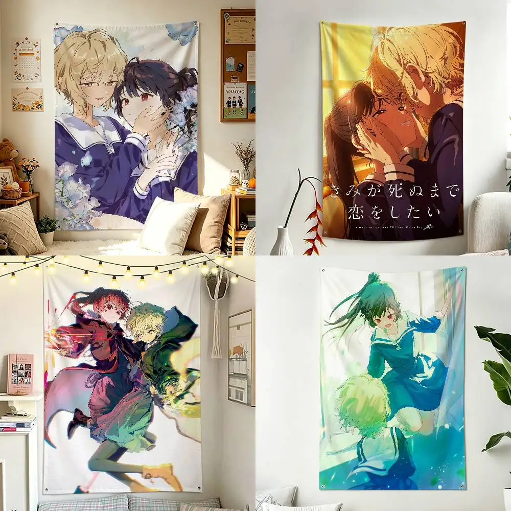 Love You Till Your Dying Day Seiran L-Lizzy A-Ari Home Decor Wall Hanging Vertical Flags Indoor Outdoor Background Tapestry