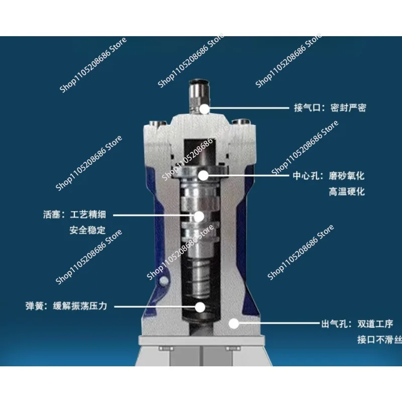 Piston Vibrator for BVP Series 30C/40C/60C Aluminum Alloy Air Percussion Hammer Pneumatic Impact