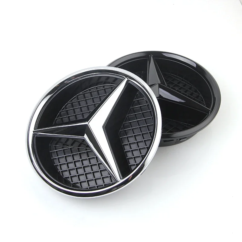 3D Car Grill Emblem Star Badge Front Grill Logo For Mercedes Benz W204 W205 W213 X253 A B C E S CLA GLB GLC GLE GLS Accessories