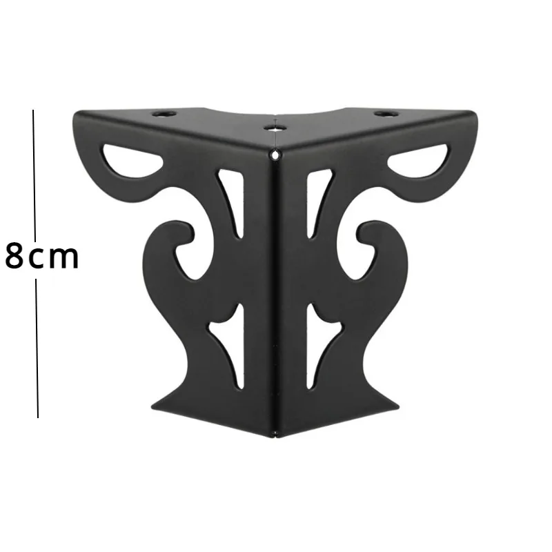 4pcs 8cm European Style Height Hollow Out Modern Furniture Sofa Legs Matte Finish Table Cabinet Bed Cupboard Furniture Feet