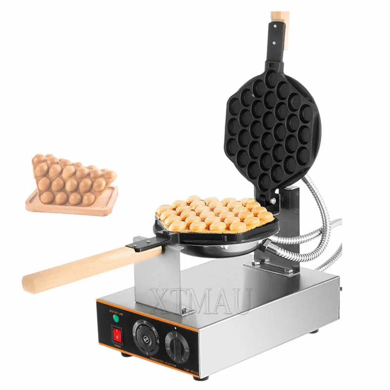 Electric Waffle Maker Nonstick Plate Cake Baking Machine Round Waffle Kitchen Appliance