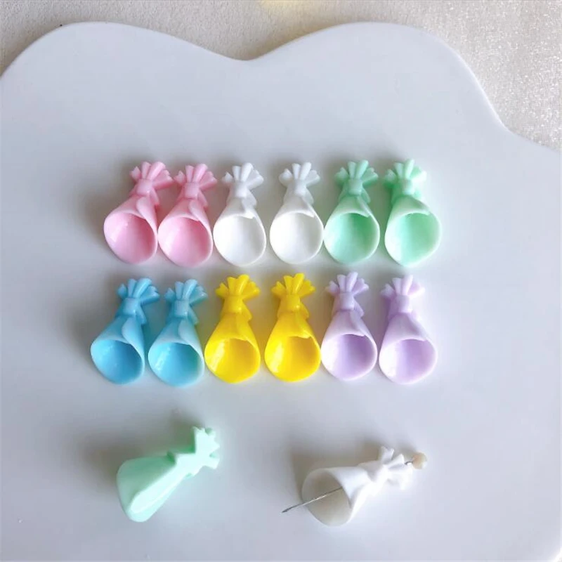 10pcs/lot new creative acrylic flower beads charm connectors resin beads for diy earrings bracelet jewelry making accessories