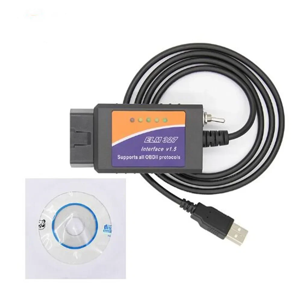 Eswitch Obd 2 LM327 V1.5 USB PIC18F25K80 CH340 HS/MS CAN لفورد Elm327 لـ FoCCCus FORScan Obd2 الماسح الضوئي أداة تشخيص السيارات