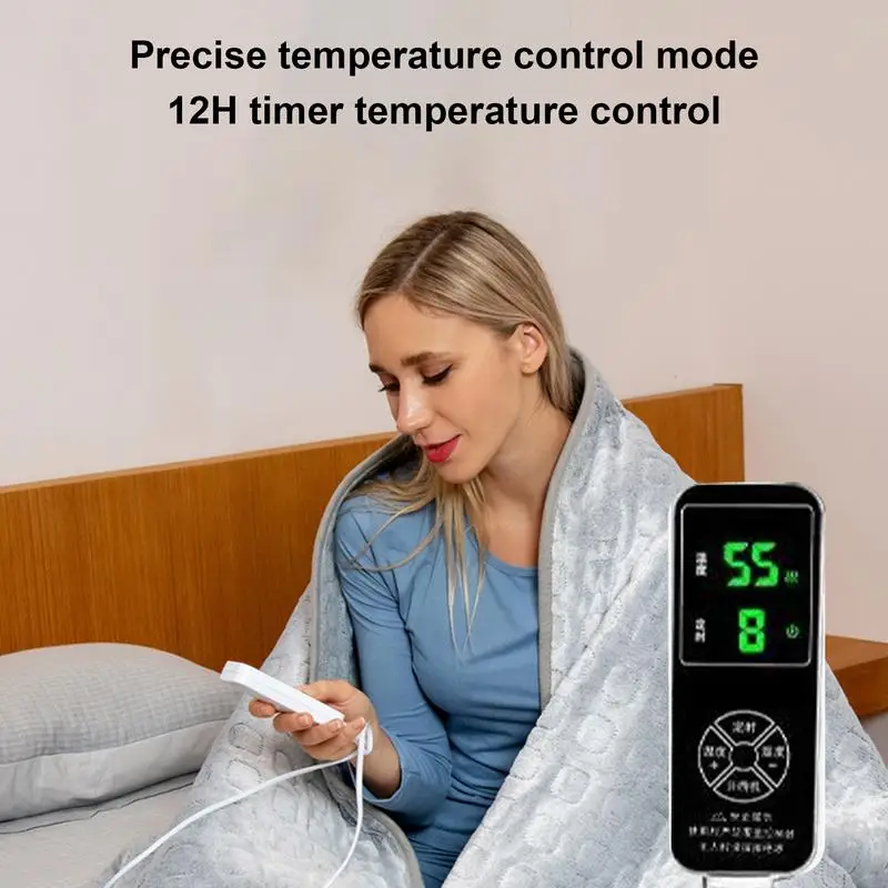 Electric Heating Blanket Intelligent Heated Throw Energy Saving Hand Warmer Comfortable Heated Blanket For Home Sofa Couch