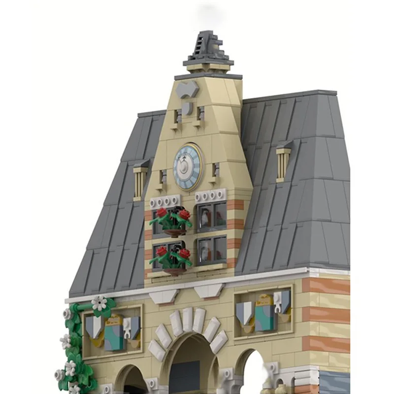 Medieval Castle Model MOC Building Bricks Retro Landscape Architecture Modular Technology Gifts Holiday Assemble Children Toys