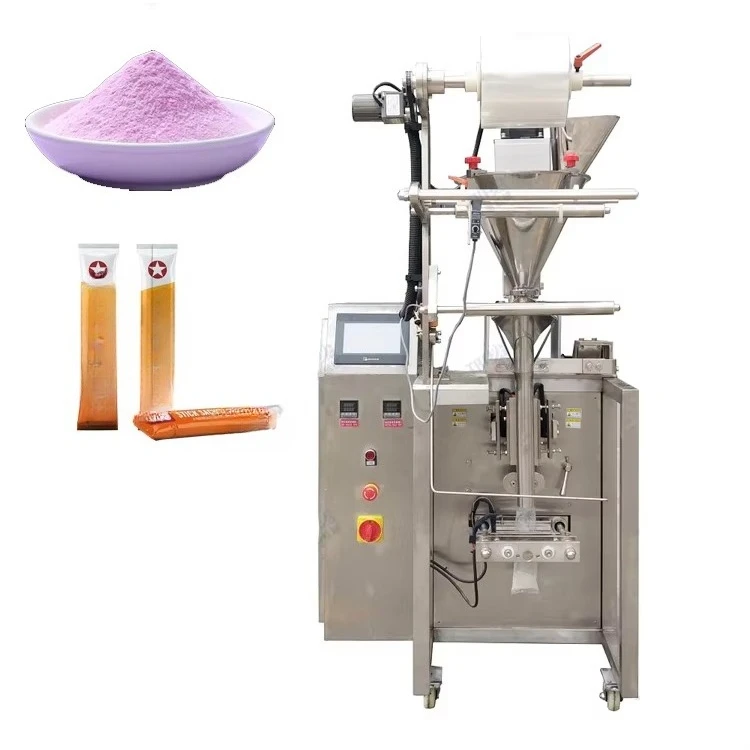 4 Sides Seal Packing Machine 5g 10g 15g 20g 50g Milk Spices Protein Powder Stick Bag Small Business Packaging Machine