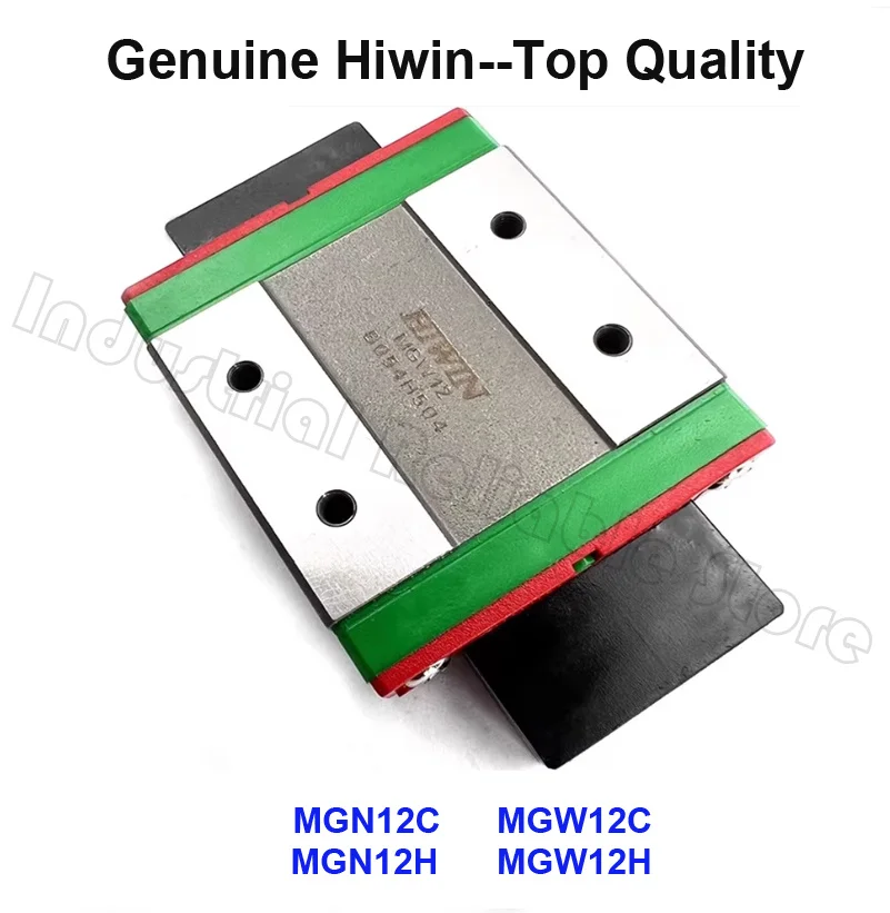 Hiwin Low Noise block carriage MGN12C MGN12H MGW12C MGW12H 100 200 300 400 500 600mm High rigidity For 3D Printer CNC machines