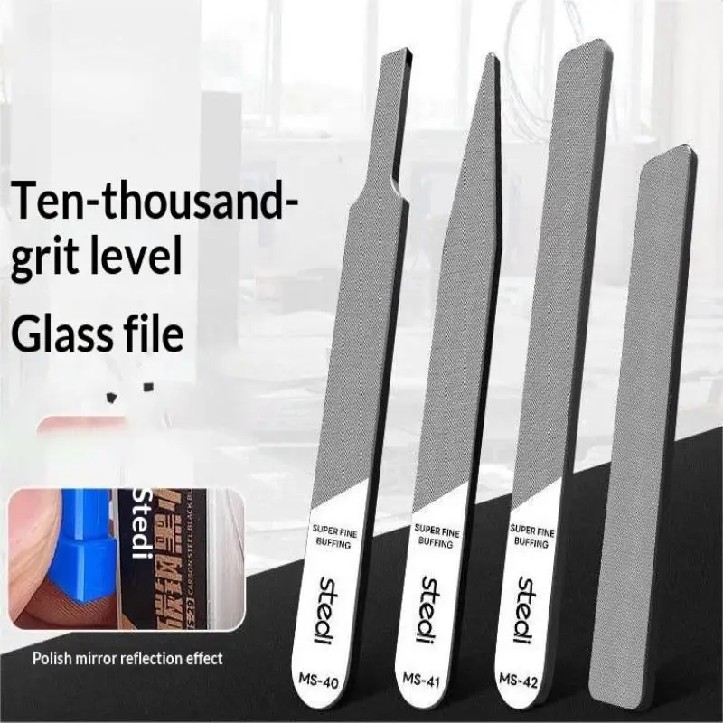 Ultra Fine Glass File Washable / Durable Polishing Tool For Models Nub Removal Mirror Finish Residue Polishing