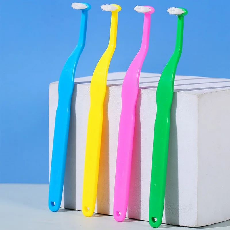 

Dog Toothbrush Small Head Pet Toothbrush Side Brush Fot Dog Teeth Cleaning Soft Hair Dogs Toothbrushes Gromming Pet Supplies