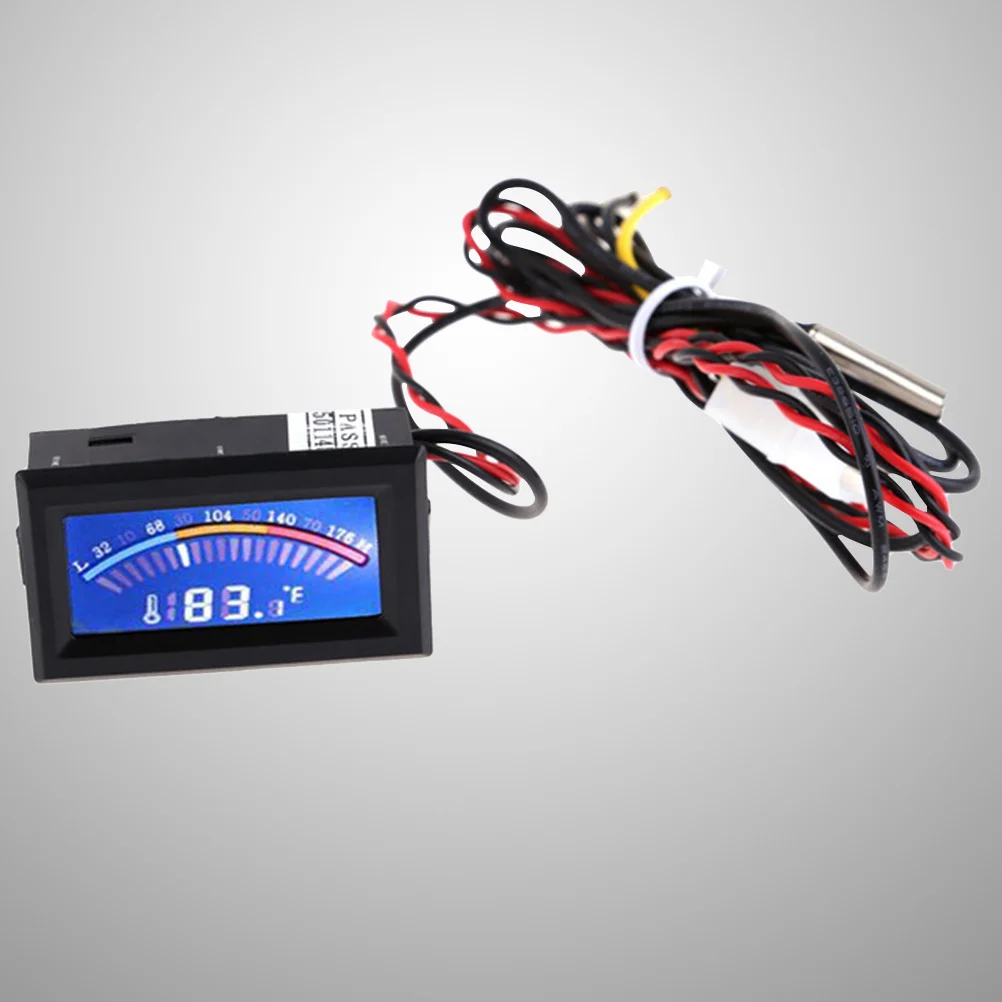 

Mini 5V LCD Humidity Temperature Meter Hygrometer Indoor Room Thermometer Blue Backlight Waterproof Probe Cable Hygrothermograph