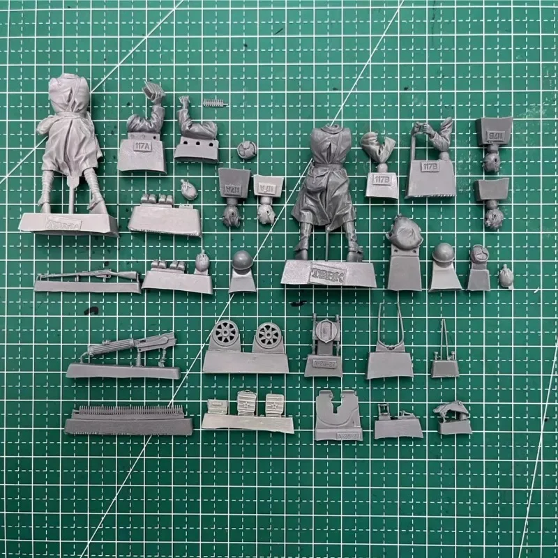 1/35 Resin Figure Model Building Kits History Military Miniature Russian Machine Gun Group 2 figures Unassembled Unpainted 964A