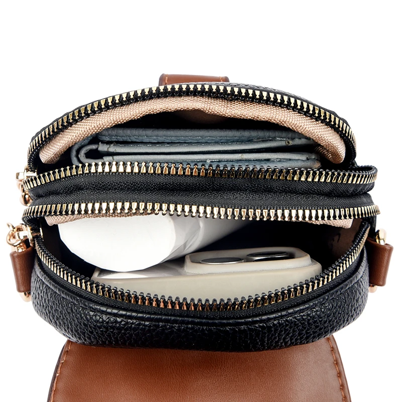 Neue kleine Handytasche Umhängetasche für Frauen Leder Geldbörse Luxus Designer Damen Umhängetasche Pendeln Sac nizка