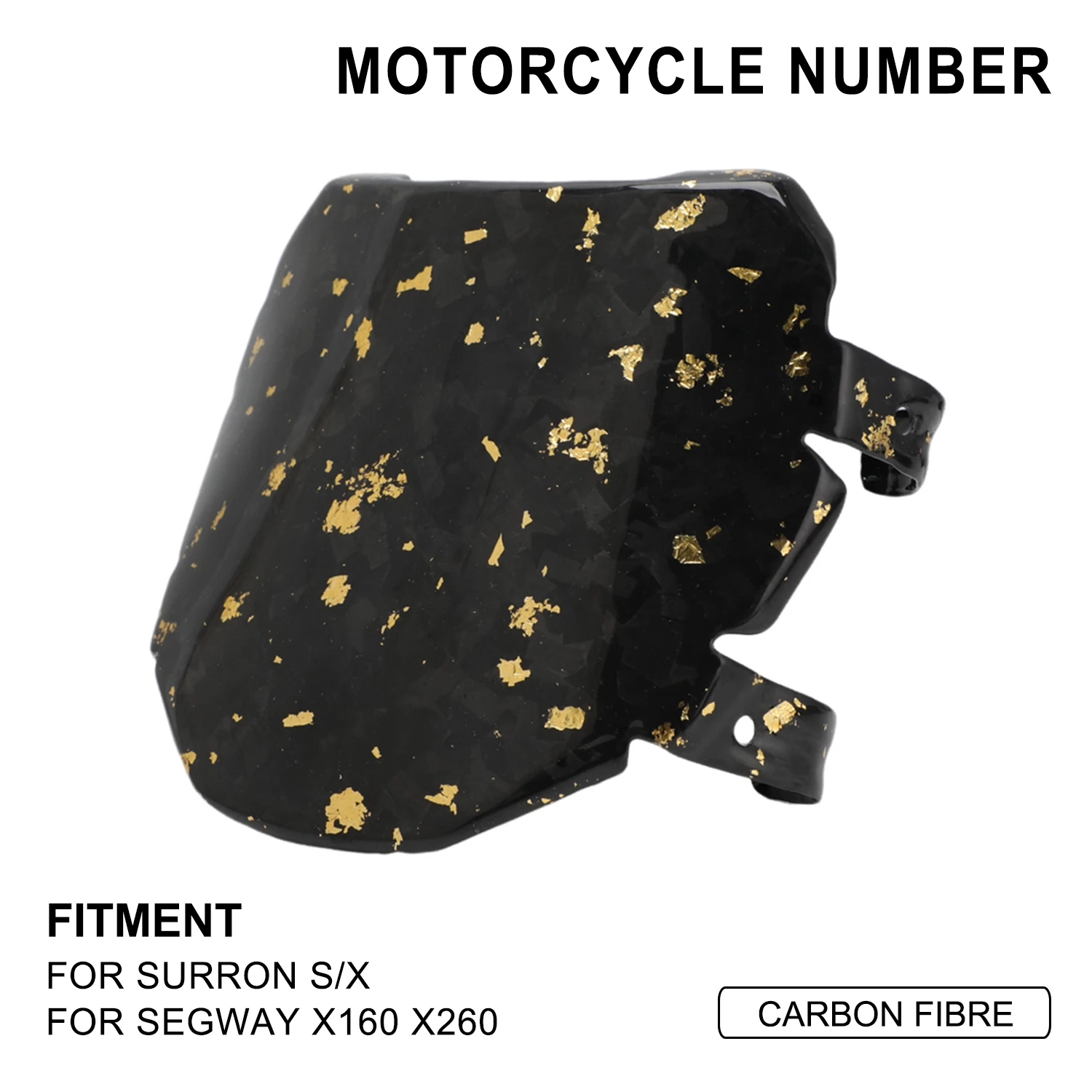 Funparts Motorcycle Number Plate For SURRON Surron Lightbee Light Bee S/X SEGWAY X160 X260 Electric Dirt Bike Off-road Enduro