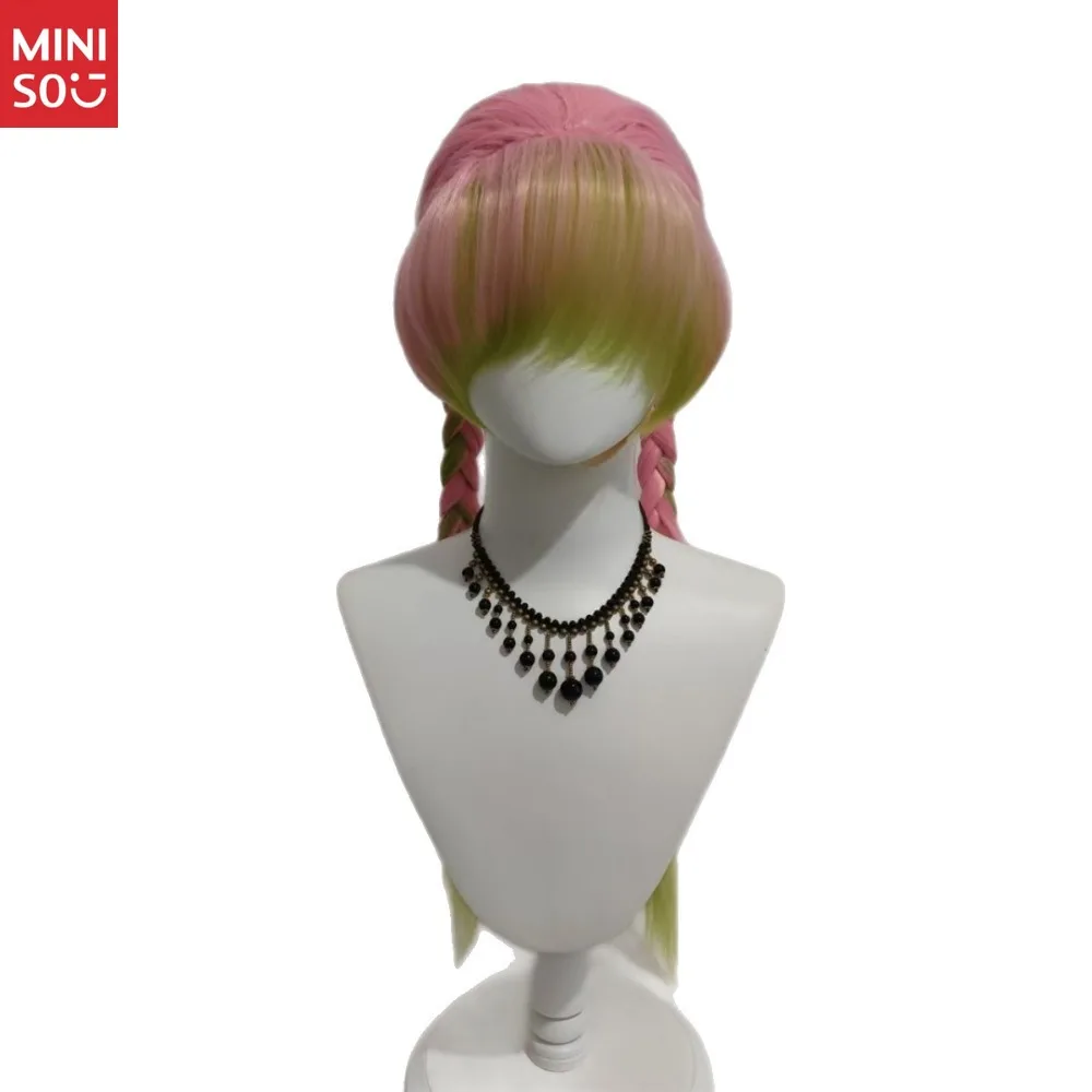 

Ghost Exterminating Blade Cos Парик Ganlu Temple Медовое Стекло Комическое Шоу Фото Мультфильм Косплей Розовые Длинные Волосы Твист Плетеные Волосы