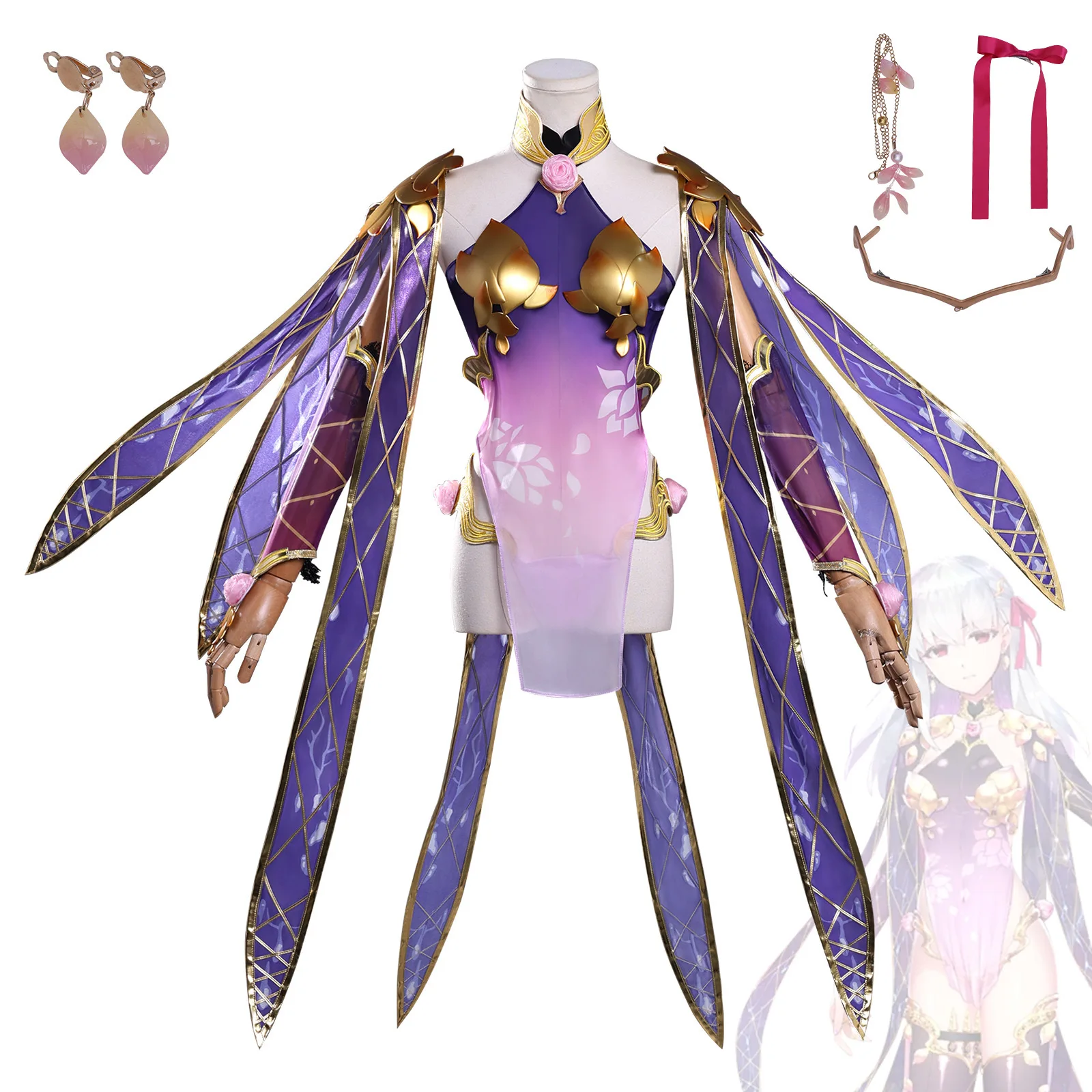 مجموعة أزياء Fgo Karna Second Ascension التأثيرية للسيدات بنمط جديد لعبة Grand Order Game Anime Halloween Outfit