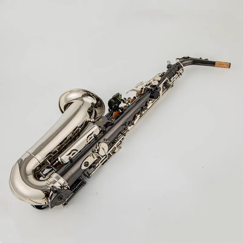 JUPITER JAS1100 New Arrival Alto Eb Tune Saxophone Brass Musical Instrument Black silver Lacquer Sax With Case Mouthpiece