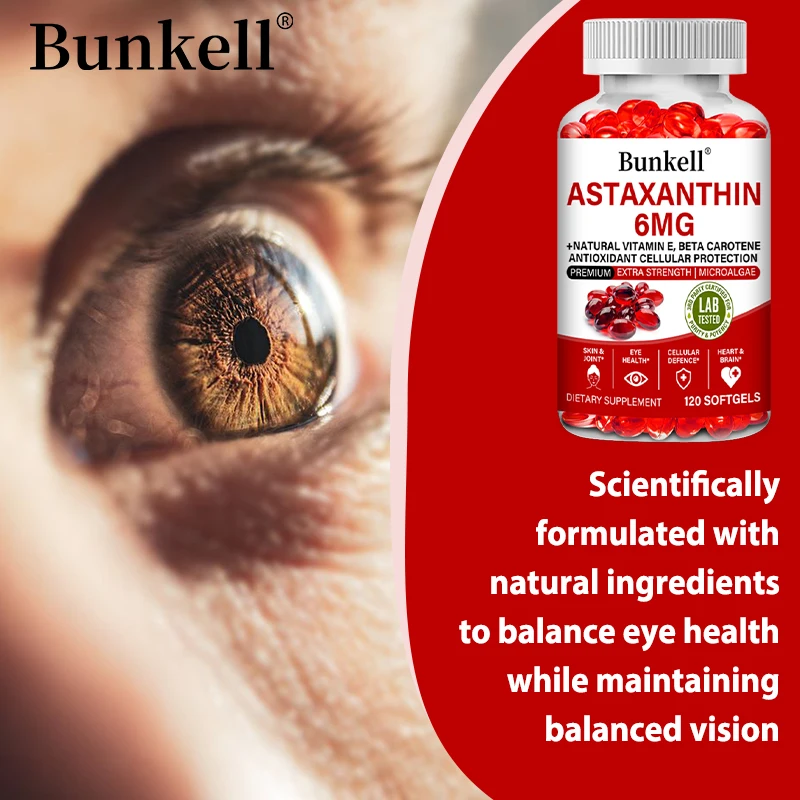 Astaxanthin Capsules - Anti-aging, Brightens Skin, Antioxidant, Supports Immune, Joint, Skin and Eye Health, Cellular Health - Image 3