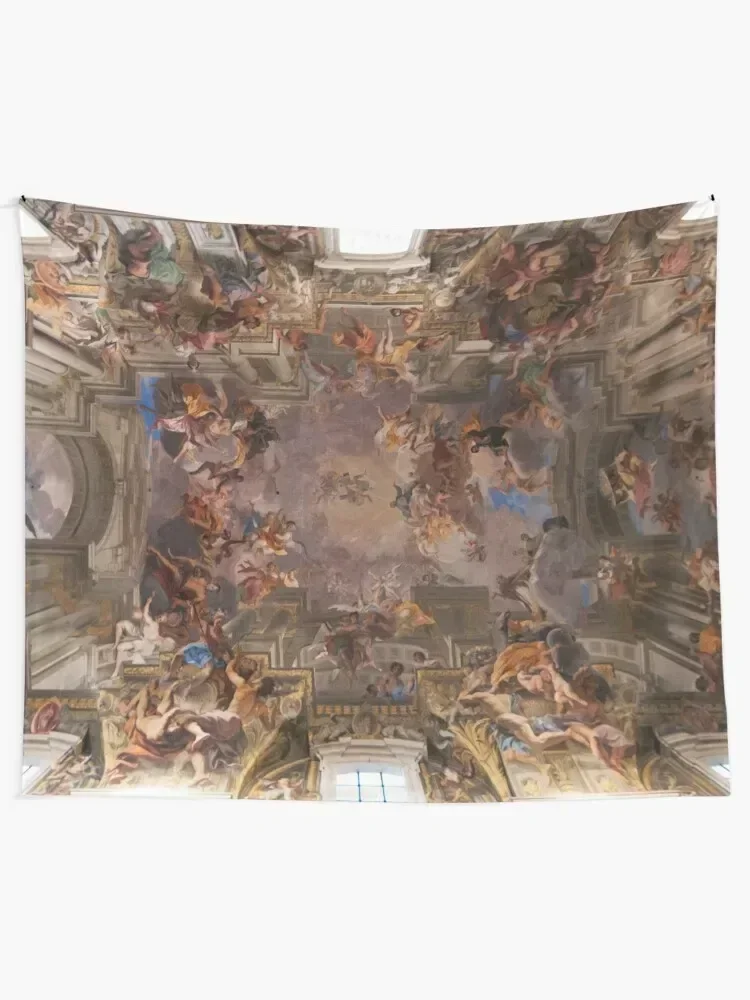 Sant'Ignazio Church Ceiling Fresco, Rome Tapestry Room Decore Aesthetic Aesthetic Room Decors House Decor Carpet Wall Tapestry