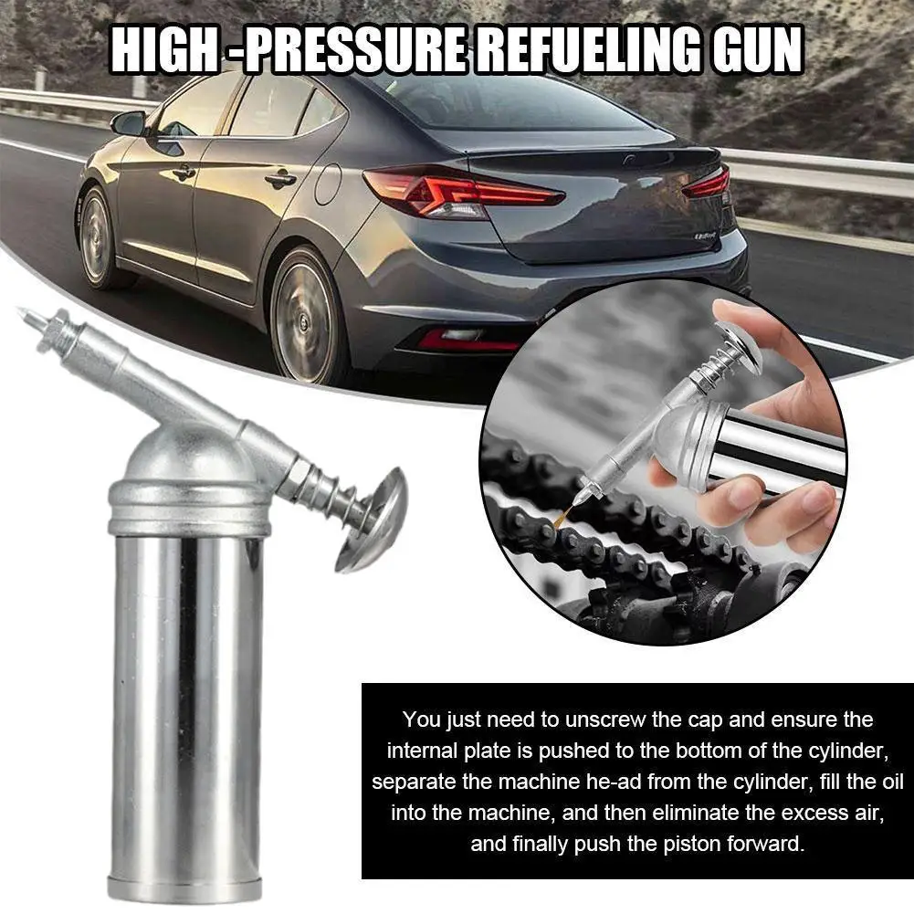 1000PSI Portable High Pressure output  Zinc Alloy Car Oiler Handheld Mini Oiler DIY Hand Tool Accessories Grease Gun Machine image 2