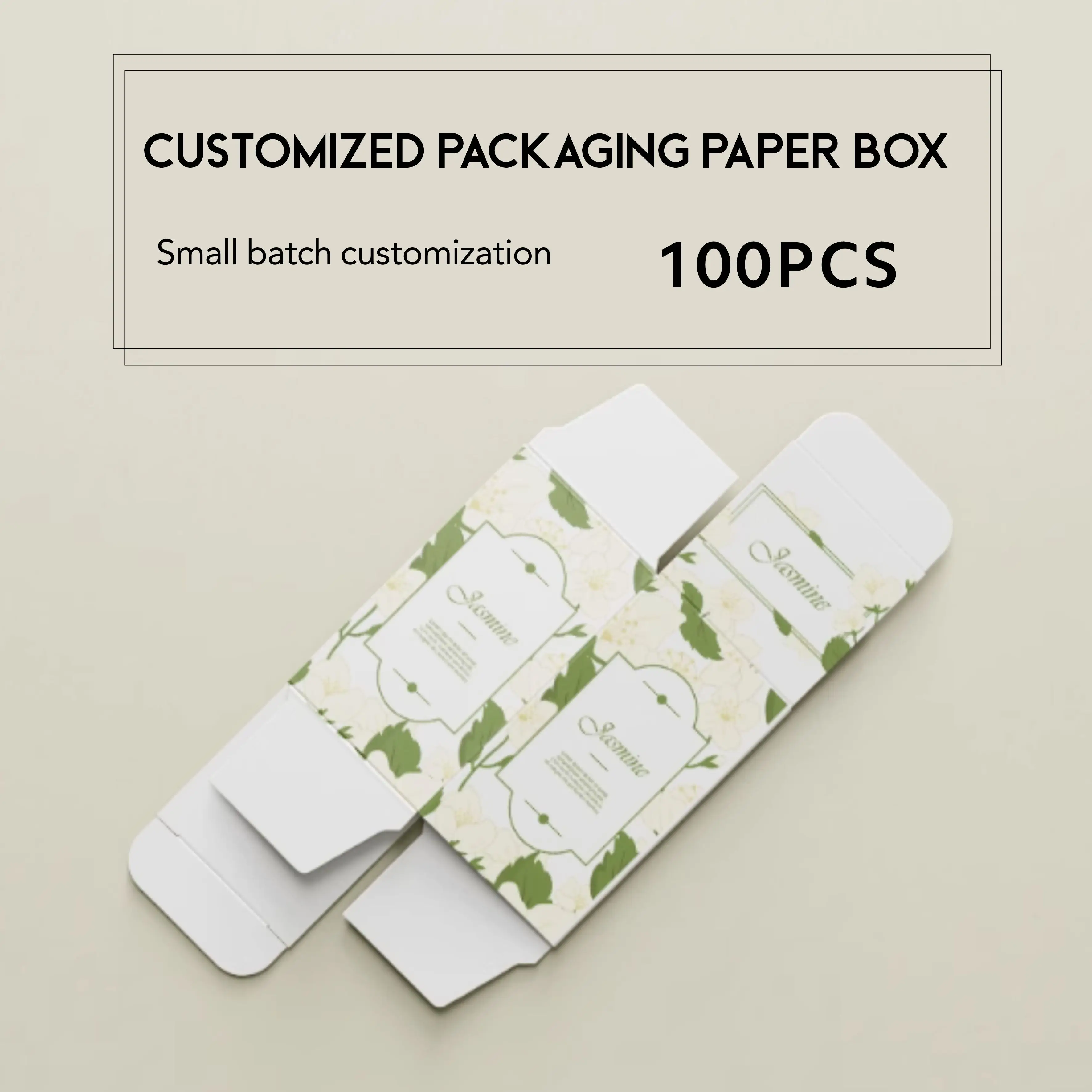

Customized packaging box, color box design, small batch white card product, paper box production, printing gift box logo