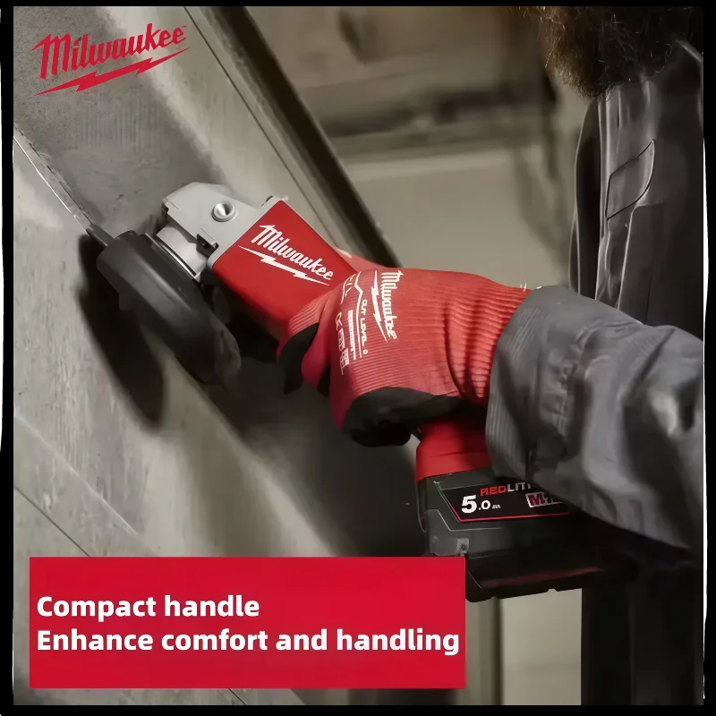 125 مللي متر ميلووكي فرش زاوية طاحونة تلميع آلة قطع لا قفل مجداف التبديل أدوات كهربائية لاسلكية #4