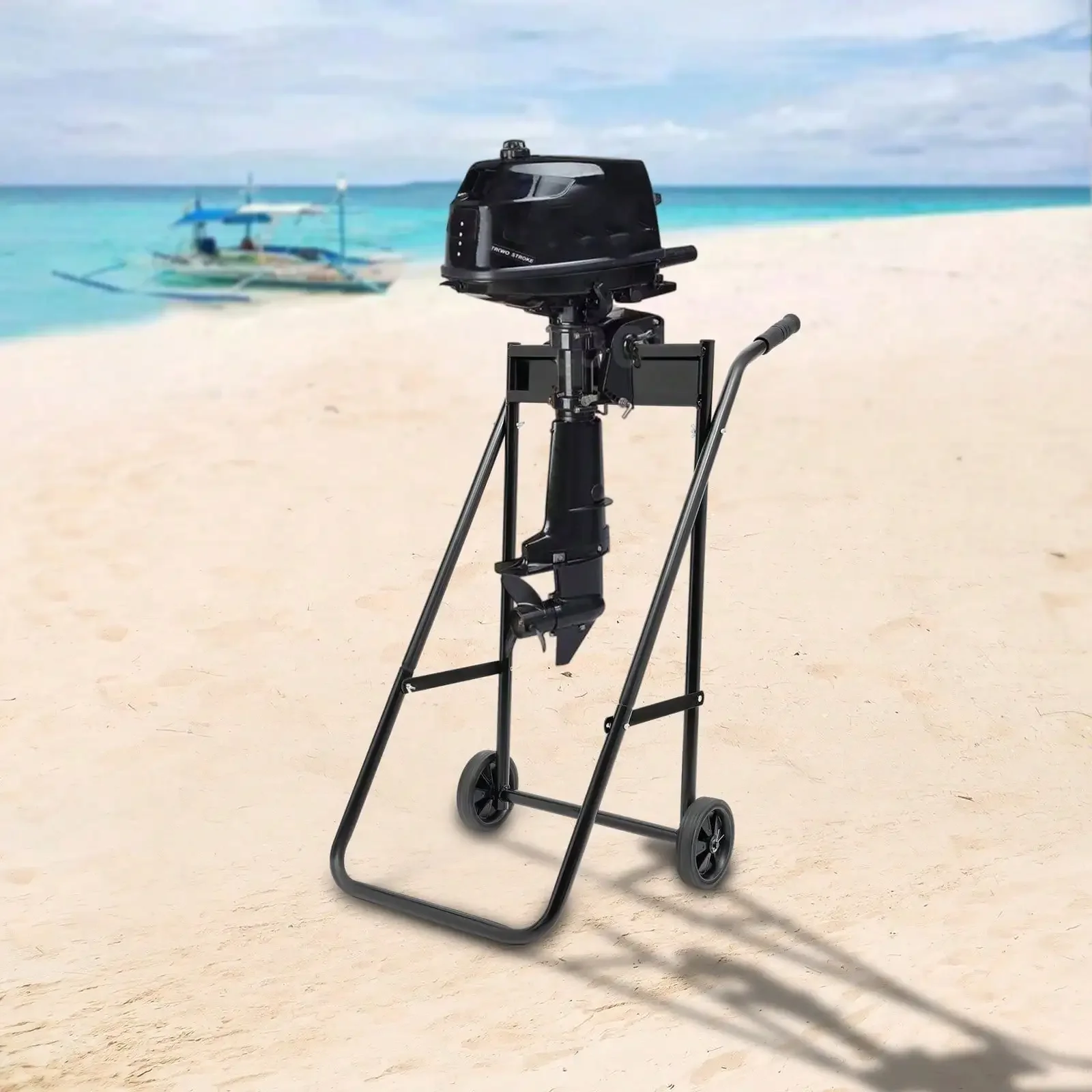 

Outboard Boat Engine Carrier, Multi Purposed Engine Stand Outboard Boat Motor Cart,
