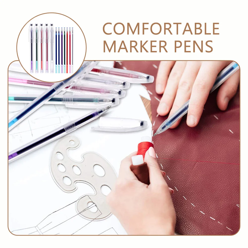 

1Set Portable Water Soluble Fabric Markers Tailors Sewing Pens Practical Comfortable Daily Use Drawing Pens Water Soluble Pen