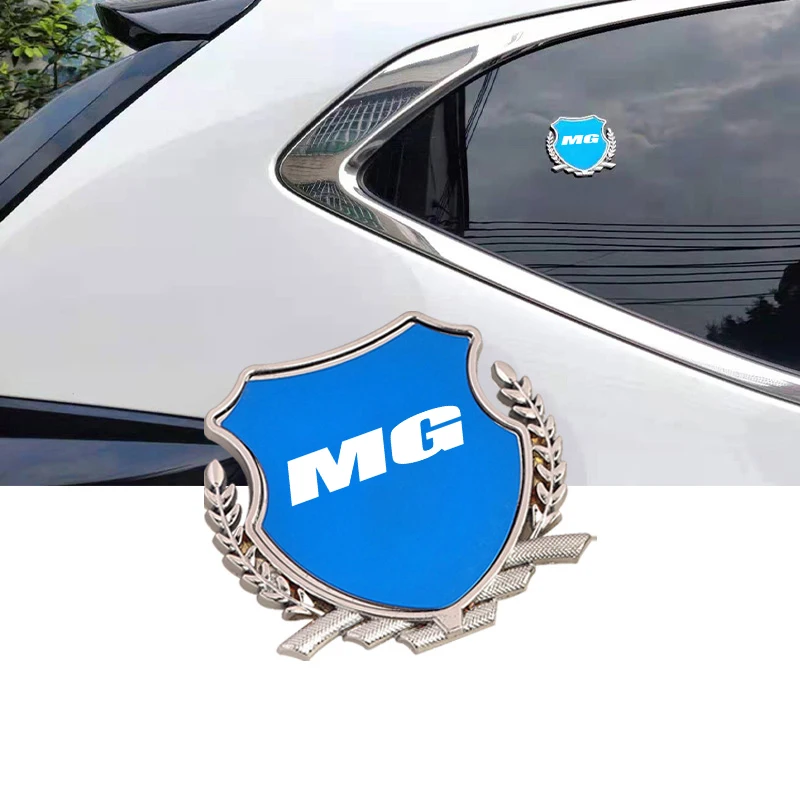 3D Metal Car Wheat Ears Sticker Auto Decals Side Emblem Decor For MG 4 EV Xpower Cyberster ZT GT ZS HS GS GT MG6 MG3 MG5 S5 ES5