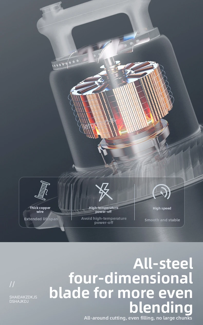 Professioneller kommerzieller 6-Liter-Fleischwolf, Edelstahl in Industriequalität, 2 Geschwindigkeiten einstellbarer 1200-W-Motor, für Metzgerladen/Rest – Detail 5