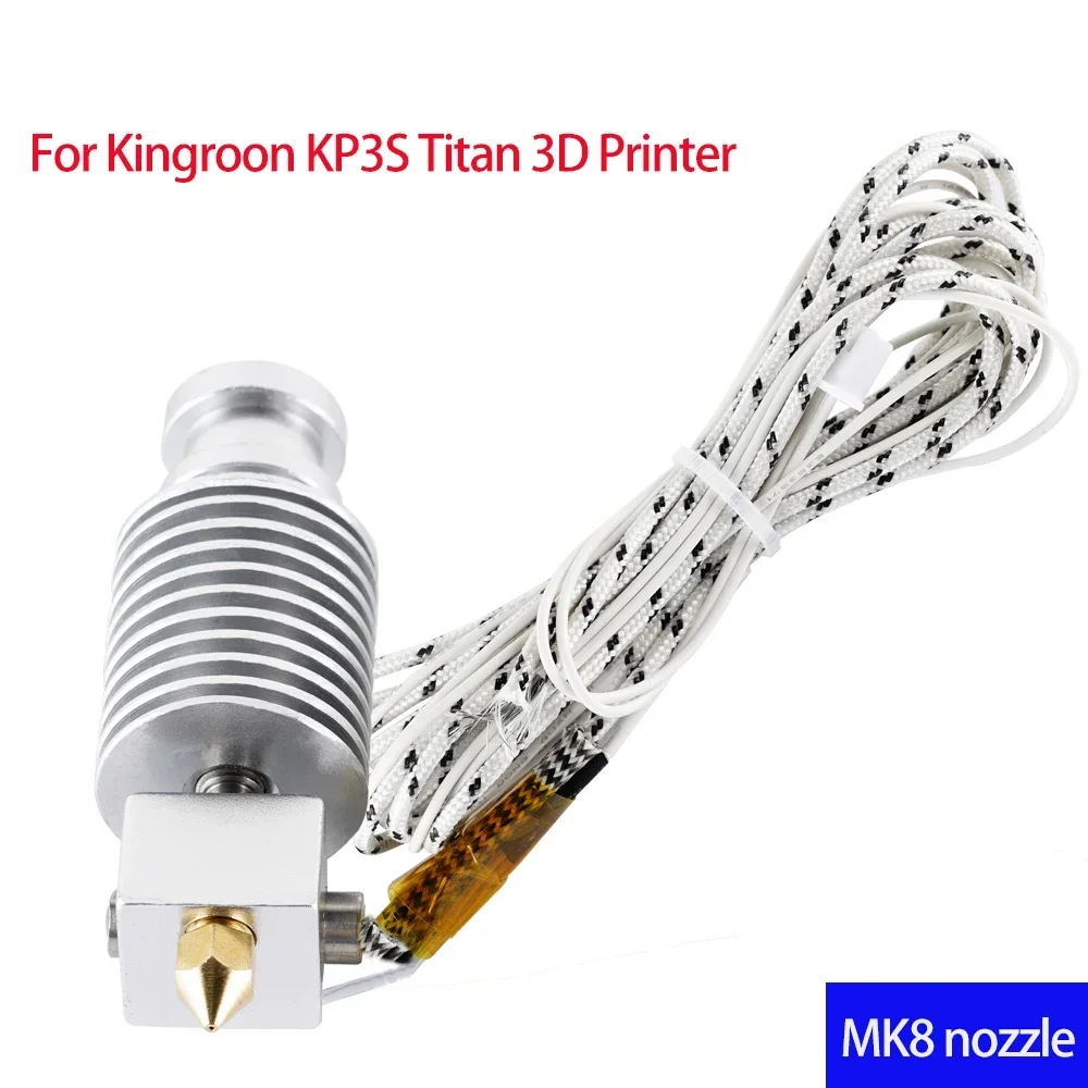 3D Printer Upgrade Titan MK8 Hotend kit Extruder Fullset for Kingroon KP3S Titan 3D printer for MGN12C Slider Blocking