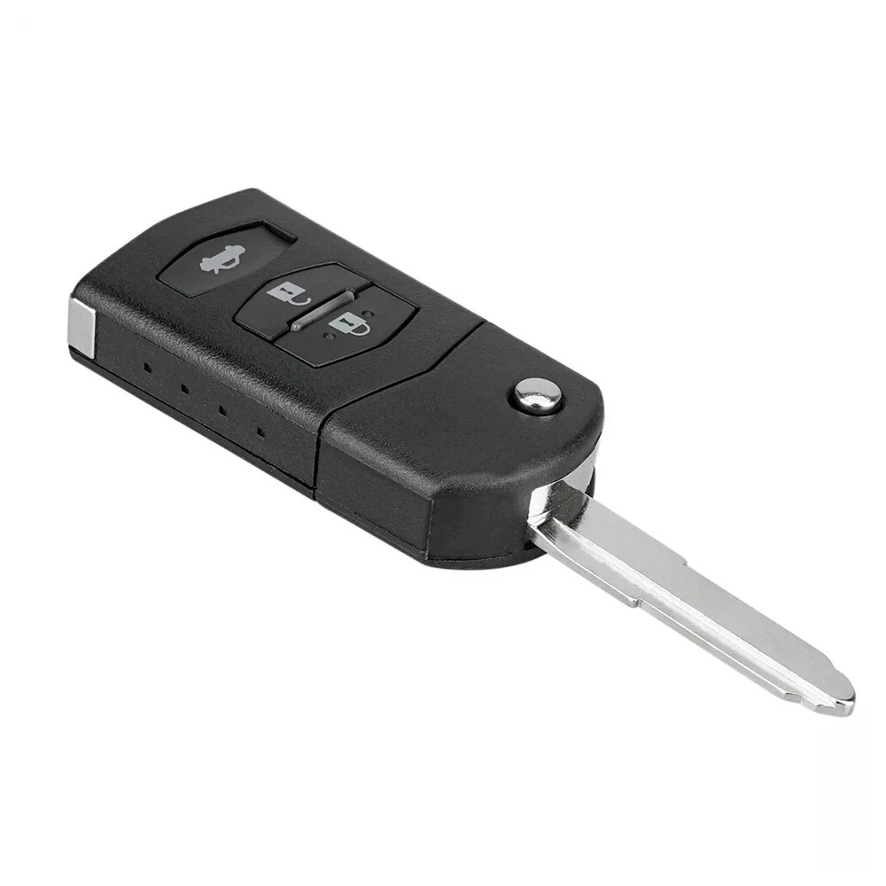 3-Tasten für MAZDA 2 3 5 6 RX8 MX5 FLIP REMOTE KEY FOB CASE & BLADE