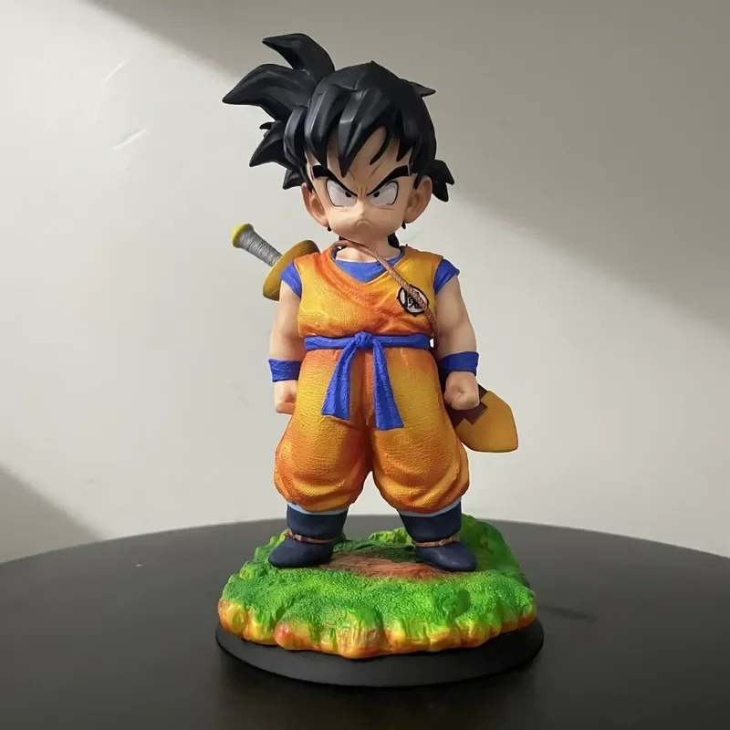 20cm Dragon Ball Z Kid Gohan Anime Figure Saiyan Saga Gohan Statue With Sword On Back Desktop Ornament Collection Model Toy Gift - view 5