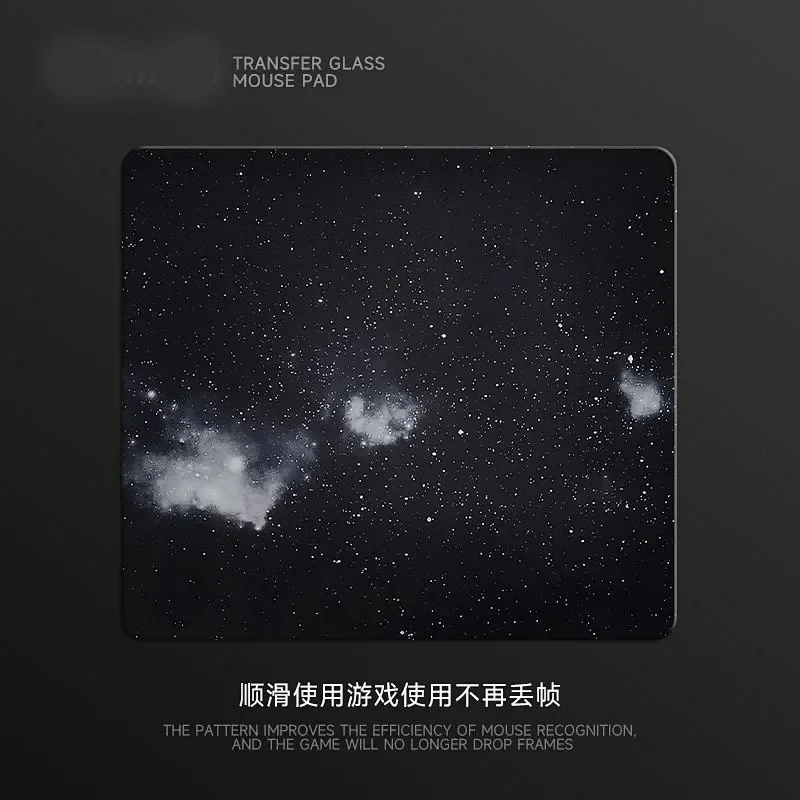 Tappetino per mouse da gioco in vetro Plum Blossom XS Tappetino da scrivania con superficie liscia smerigliata Aggiornamento temperato FPS Tappetino per accessori da gioco personalizzati per ufficio