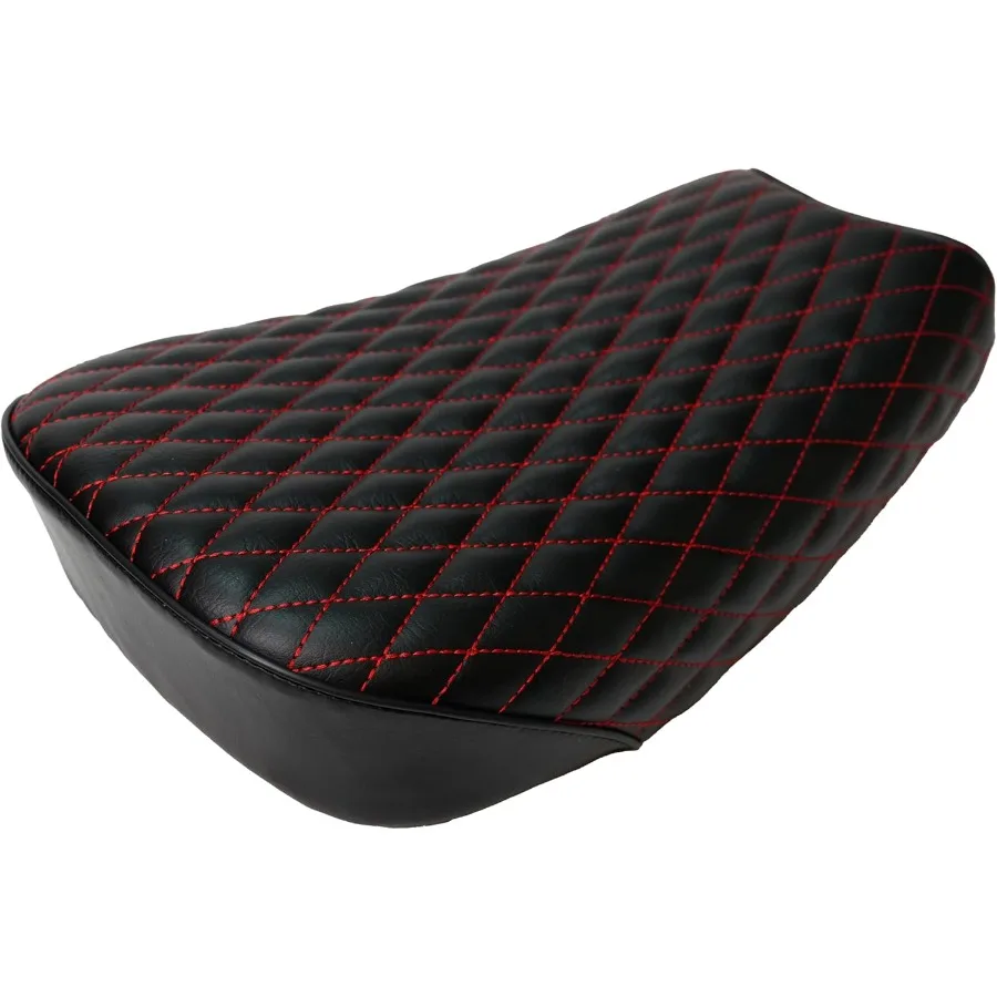Red Diamond Stitch Retro Upgraded 15'' Seat for Coleman ct200uex Mini bike 196cc Hisun ct200uex 200cc Trail bike Cushion Replac