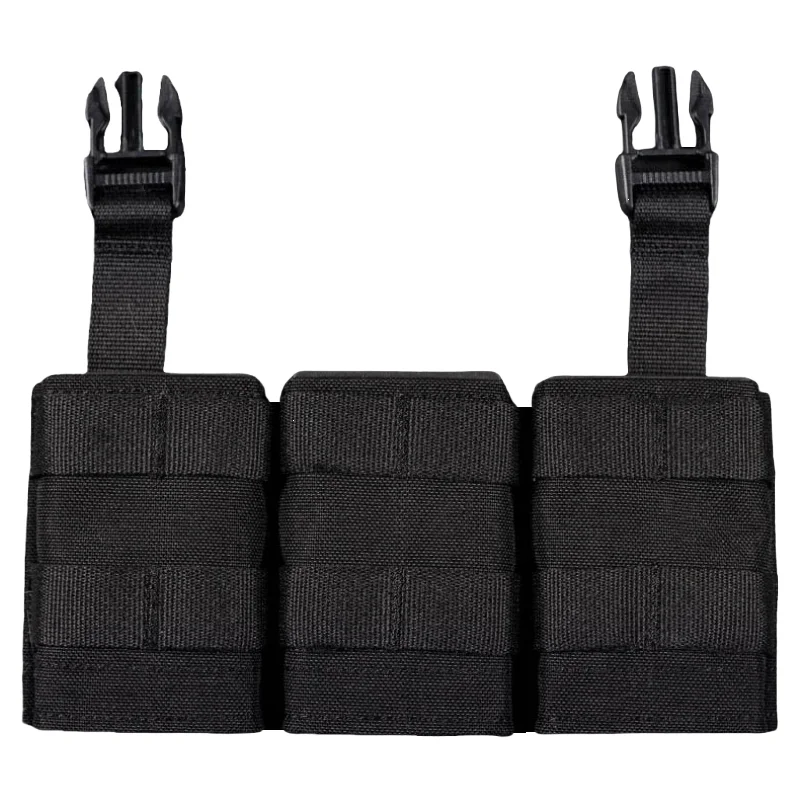 Kantong Magazen Tiga FAST 5.56 |   Panel Depan Desain Lepas Cepat Kompatibel MOLLE |   Aksesoris Petualangan Alam Liar