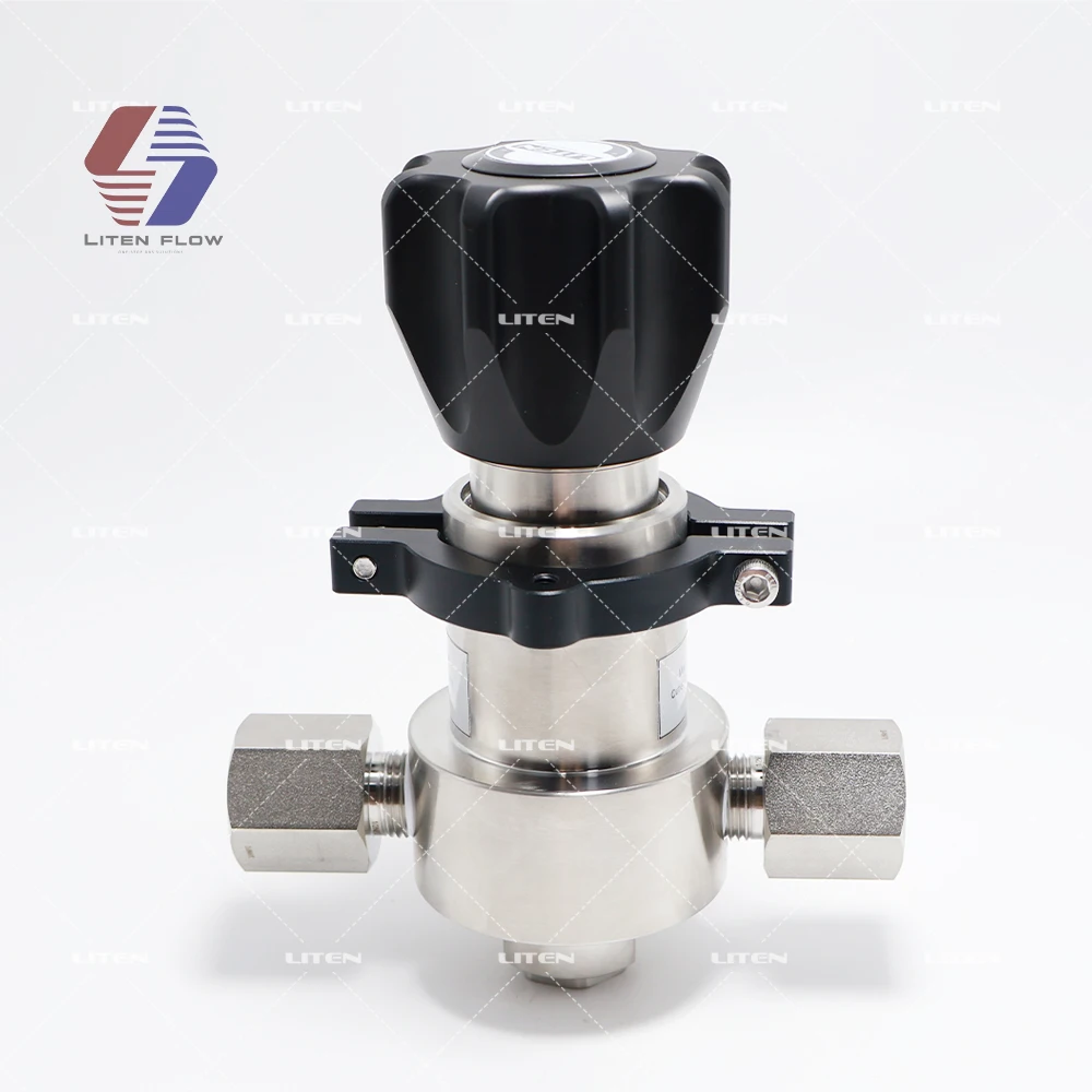 Hydrogen Pressure Reducing Regulator inlet 4500psi Outlet 0-300 PSIG 3/4 npt 316 stainless steel for Tescom type 44-1312-2082