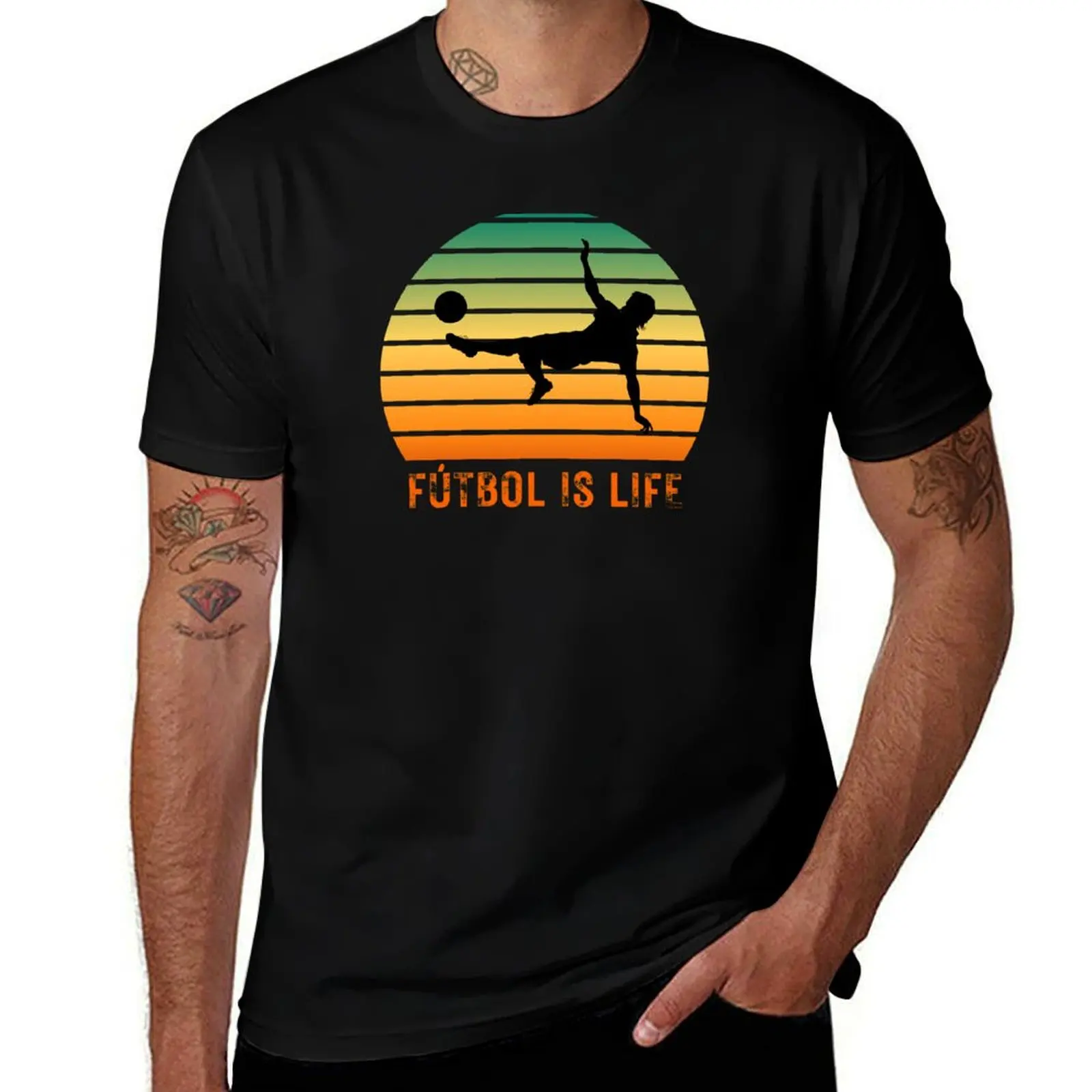 

FUTBOL IS LIFE Vintage gifts for soccer lovers, football players, and futbol fans T-Shirt sports fans t shirt men