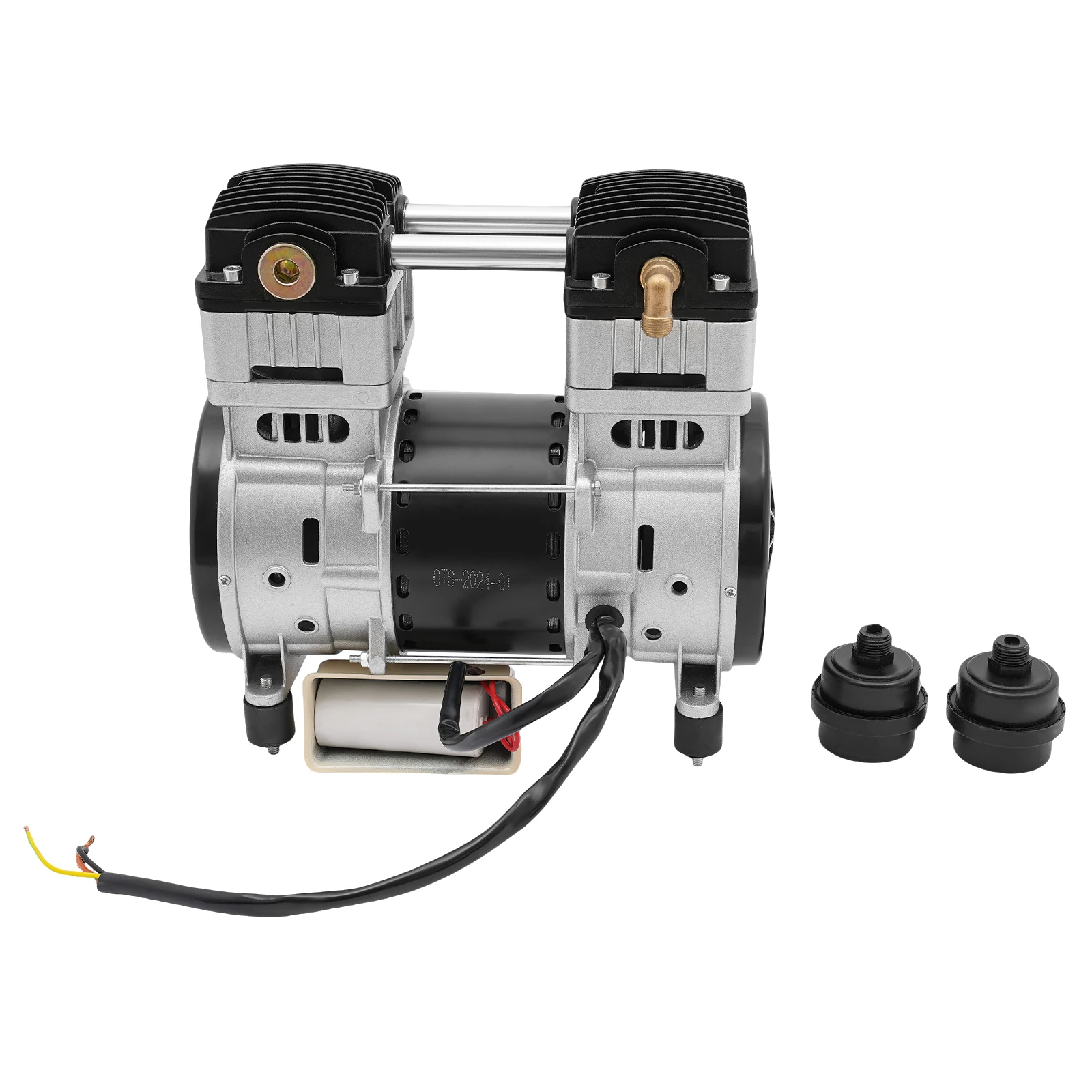 980W/1500W Luftkompressor-Pumpenkopf 1380R Geräuscharme Ölfreie Motorpumpe mit Kondensator und 0,7Mpa Druck für Fabriken und Haushalte – Detail 8