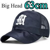 Big Head Large Size 63cm Mesh Baseball Caps Male Outdoors Plus head Sport Caps Dad Oversize Trucker Cap 60cm 62cmMan