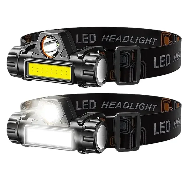 Rechargeable COB LED USB Headlamp Strong Magnetic Powerful Headlight Super Bright Waterproof Head Torch for Outdoor Fishing