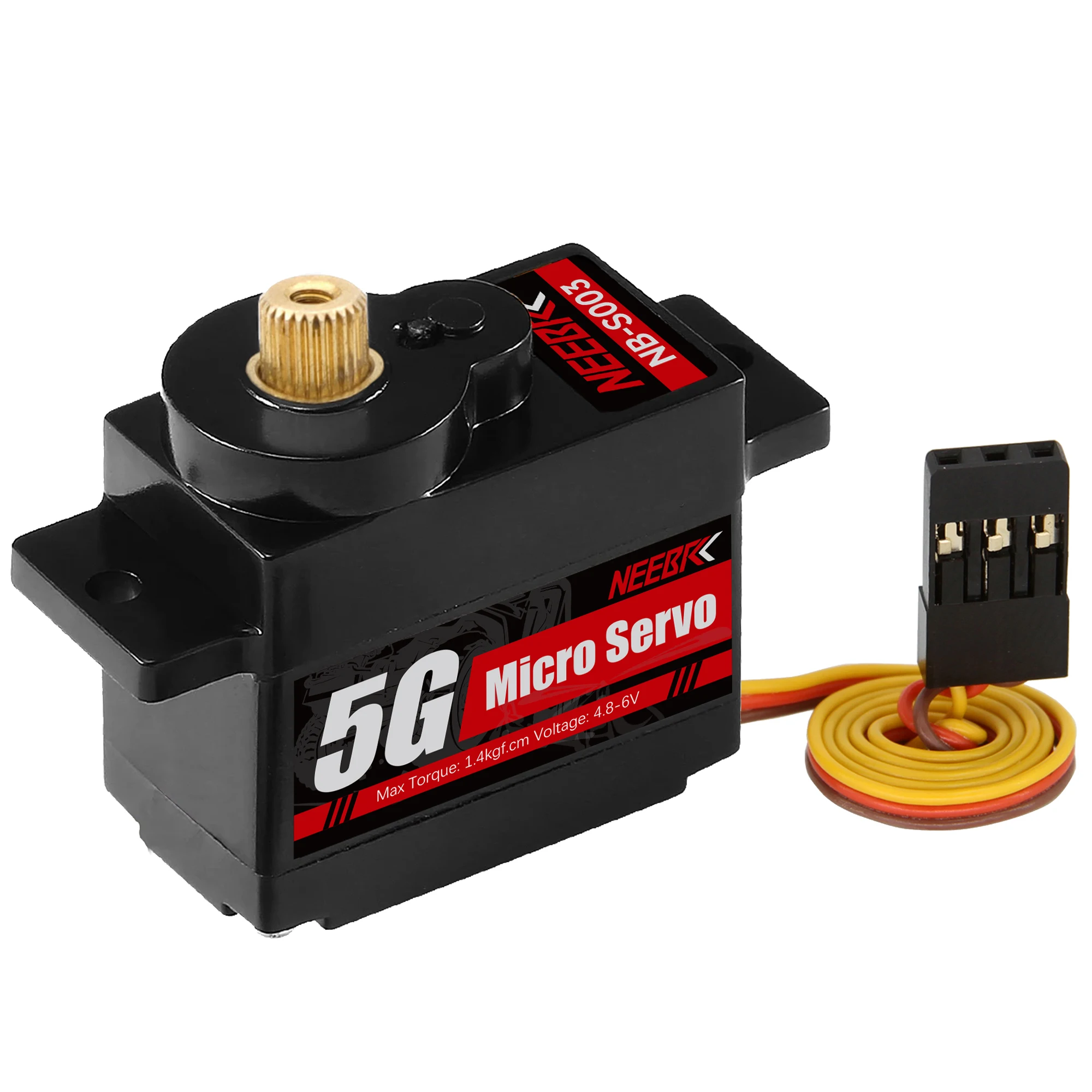 NEEBRC 5G Metal Gear 1.4kg Moment Obrotowy Wodoodporne Cyfrowe Serwo JR Plug do RC Mini Samochodów Samolotów Stałopłatowych Zabawek WLtoys k969 k989 k999