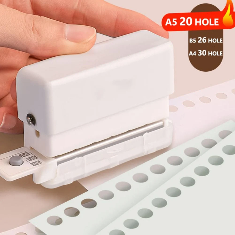 Lovely Mini 6 Holes Puncher Heavy Duty Durable Holes Punching Tool For Stationery Paper