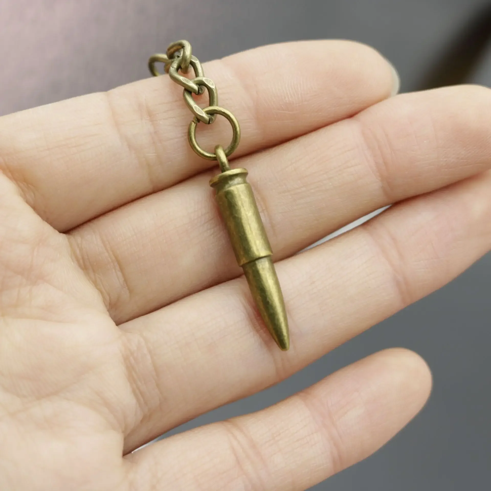 Creative Keychain Alloy Bullet Retro Keychain TQ134