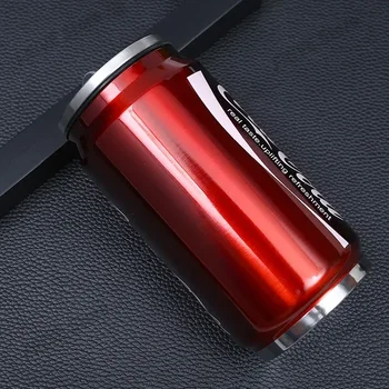 כוס תרמוס מנירוסטה בנפח 500 מיליליטר, יצירתית, אישית, ניידת, מתאימה לפעילויות חיצוניות, ספורט, נסיעות ברכב